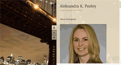 Desktop Screenshot of aleksandrapooley.com