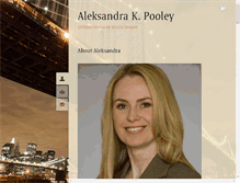 Tablet Screenshot of aleksandrapooley.com